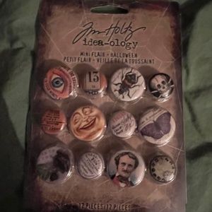 Jim Holtz Halloween Buttons
